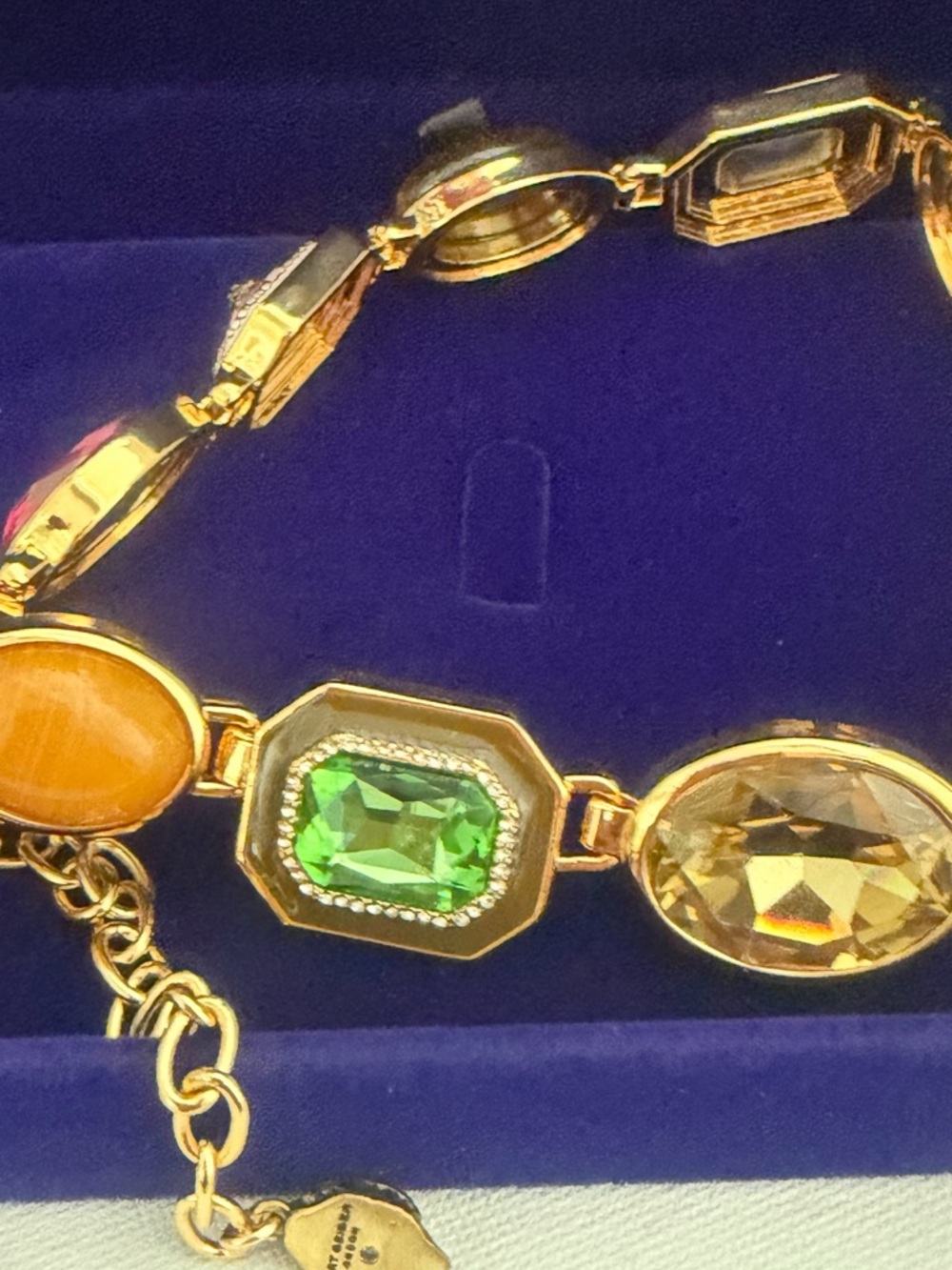 Kurt Geiger Multicolor Gemstone Statement Necklace. New ☀️ Luxurious Box Free ☀️ - Picture 12 of 17